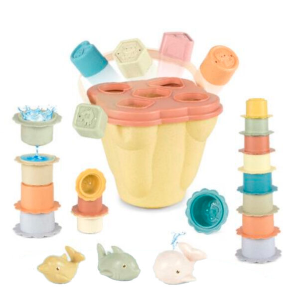 BABY FAVORITE BALDE DE ENCASTRE CON FORMAS Y ANIMALES 17 PIEZAS – Pañalera Belyan